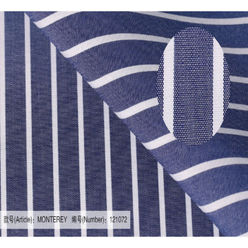 camisa formal de la tela de algodón de la raya azul para los proveedores de China del hombre